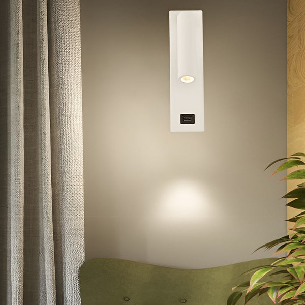 Rectangular Wall Lamp With Switch Usb Charging Port Li002008