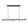 6 8 Light 3Step Dimming Glass Ball Led Long Dining Room Chandelier