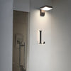 Black Motion Sensor Outdoor Wall Light Rotatable
