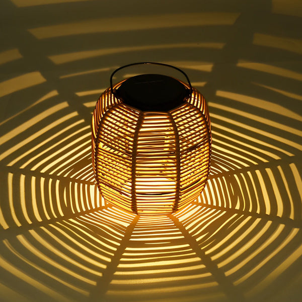 Rattan Lantern Solar Garden Lights Ha077154
