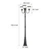3 Light Black Finish Traditional Outdoor Street Light