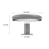 Simple Round Led Solar Led Post Light With Dual Motion Sensor