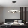 Round Oval Led Black Chandelier Li002236