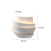 Minimalist Layers Half Cylinder Iron 2 Light Wall Sconce White