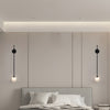 1 Light Glass Bubble Globe Slim Wall Light