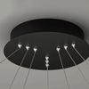 White Black Circular Pendant Lamp Dimmable Led Rings Chandelier