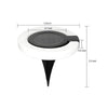 4Pcs Round Foldable Solar Deck Lamp Set Modern Outdoor Disk Lights