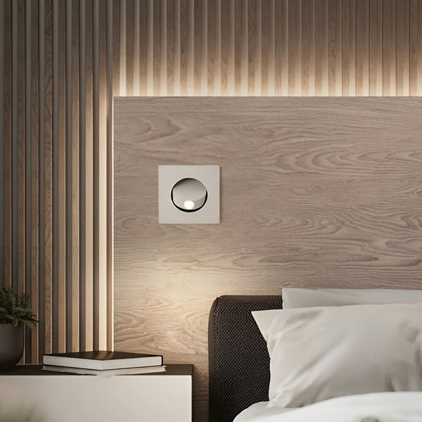 Round Square Adjustable Led Recessed Nordic Wall Lamp
