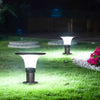 Round Black Solar Fence Post Light Ha082917