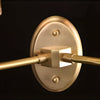 Luxury Copper Armed Crystal Wall Light Modern 1 2 Light Sconce