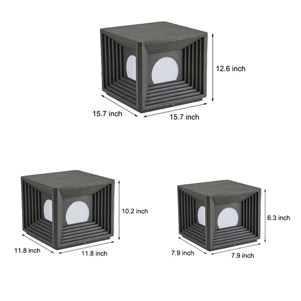 Square Solar Fence Post Light Ha092534