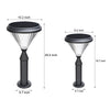Black Solar Led Bollard Path Light For Garden