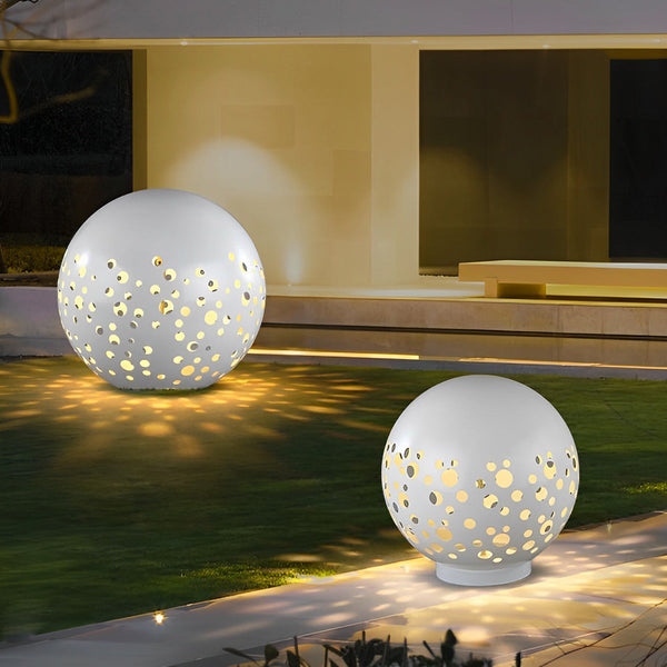 Waterproof Hollow White Outdoor Lantern Ha090540