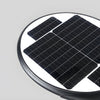 Black Round Modern Outdoor Led Solar Post Street Light