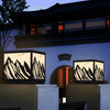 Mountain Scenery Solar Fence Post Lights Ha080149