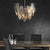 Feathers Glass Modern Chandelier Li002508