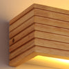 Wood Rectangular Waterproof Led Nordic Wall Sconce