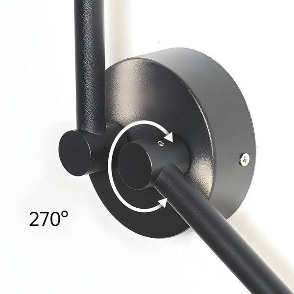 1 Pc Black Modern Rotatable Linear Led Wall Light Sconces
