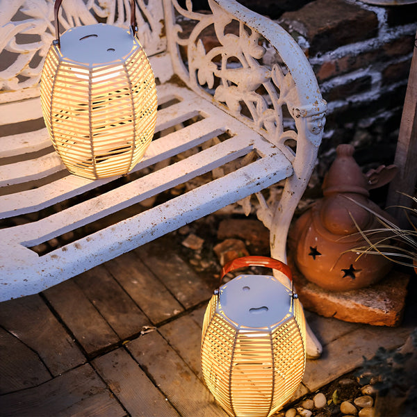 Rattan Lantern Solar Outdoor Light Li002127