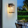 Lantern Shaped Waterproof Glass Industrial Outdoor Wall Sconce Lighting