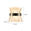 Creative Crystal Strips Luxury Up And Down Lighting Nordic Wall Lamp
