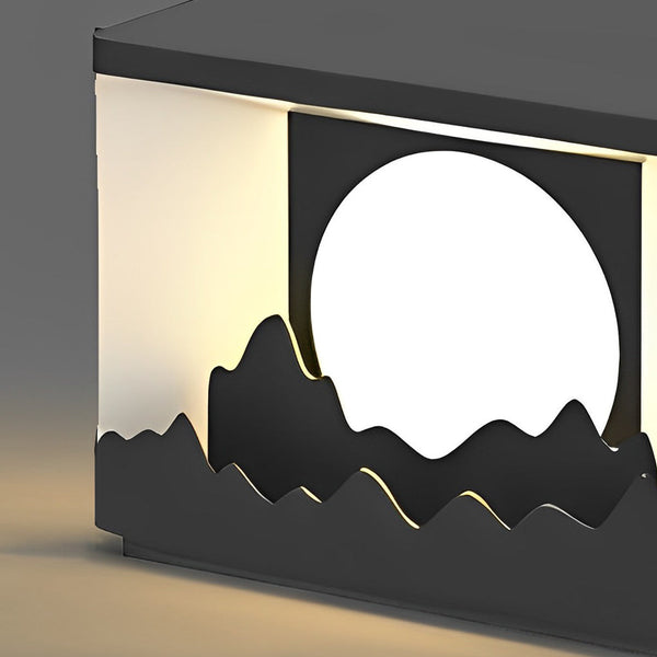 Mountain Scenery Design Solar Fence Post Lights Li002119