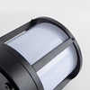 Cylindrical Black Outdoor Fence Post Light Li002349