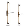 Modern Long Acrylic Tube Led Metallic Indoor Sconce Wall Lamp 27 55 35 43