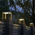 Modern Open Frame Square Led Solar Pier Mounted Outdoor Post Light