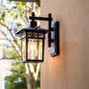 Glass Led Waterproof Retro Outdoor Wall Lamp Wall Sconce Lighting Without Bulb