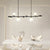 6 8 Light 3Step Dimming Glass Ball Led Long Dining Room Chandelier