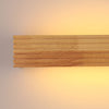 Wood Rectangular Waterproof Led Nordic Wall Sconce