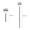 Solar Outdoor Post Garden Pole Light With Dual Motion Sensor