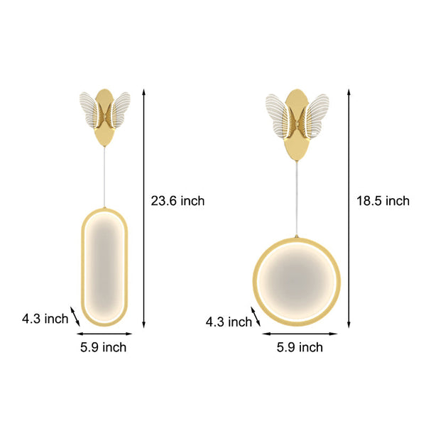 Butterflies Modern Led Wall Light Ha098329