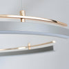 Modern Circular 2 3 Light C Shape Suspension Ceiling Lamp
