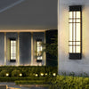 Retro Rectangular Black Outdoor Wall Lamp Li002110