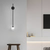 1 Light Glass Bubble Globe Slim Wall Light