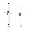 Acrylic Tube Tall Linear Wall Semi Flush Mount Sconce