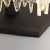 Waterproof Square Creative Led Black Modern Solar Fence Post Lights