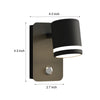 Usb Rotatable Magnetic Wall Light Bedside Spotlight