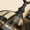 Double Layer Waterproof Glass E27 Vintage Wall Sconce Lighting Wall Lamp