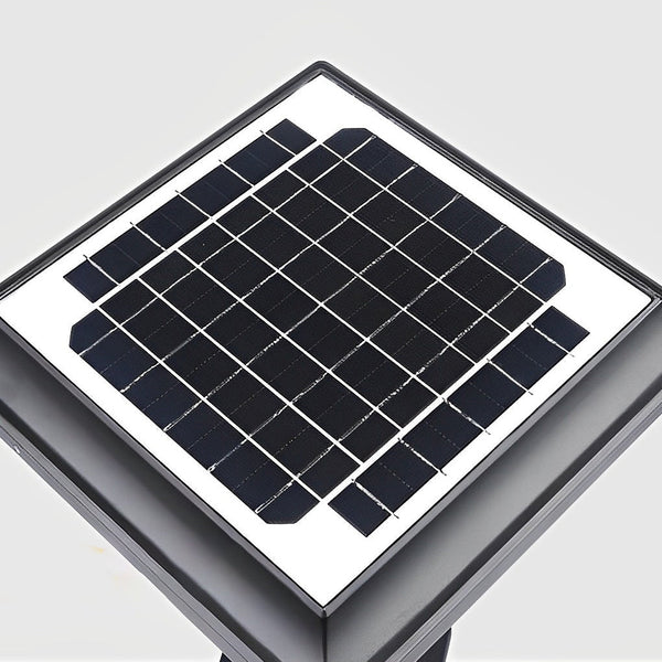 Square Retro Solar Fence Post Light Ha081283