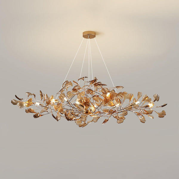 acrylic-ginkgo-leaf-chandelier