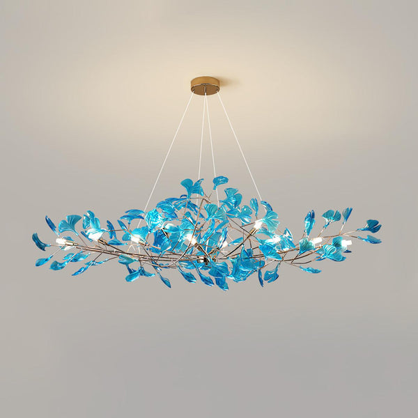 acrylic-ginkgo-leaf-chandelier