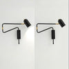 Adjustable Arm Plug In Wall Lamp