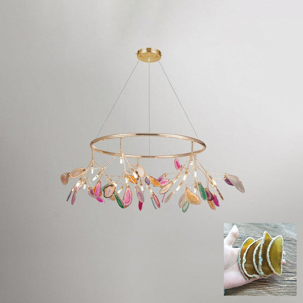 Agate Flake Chandelier