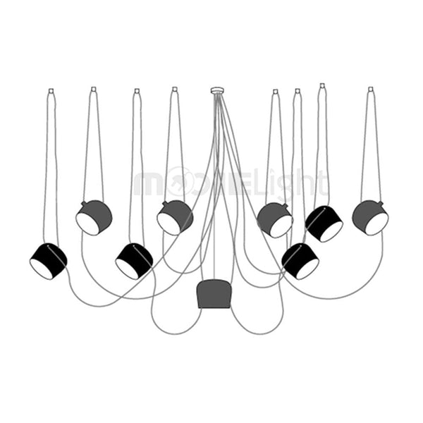 Modern Aluminum Pendant Light with Adjustable Aim, Integrated LED for Kitchen Island and Dining Room