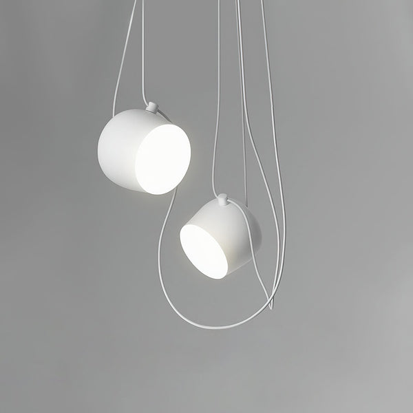Modern Aluminum Pendant Light with Adjustable Aim, Integrated LED for Kitchen Island and Dining Room