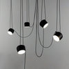 Modern Aluminum Pendant Light with Adjustable Aim, Integrated LED for Kitchen Island and Dining Room