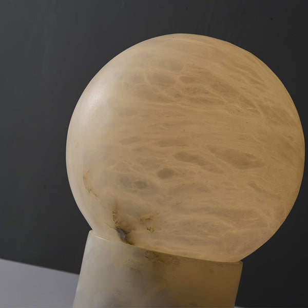 Alabaster Ball Table Lamp